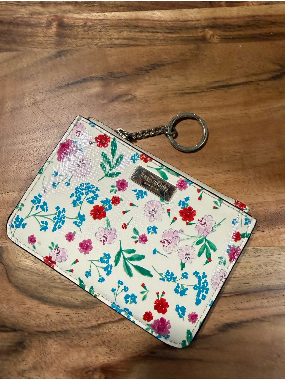 KATE SPADE -  Zip Card Holder Keychain